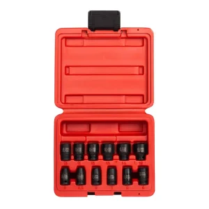 Sunex 1/4″ Dr. 12pc Magnetic Metric Impact Socket Set 1822
