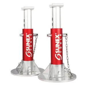 Sunex 3 Ton Aluminum Jack Stand Pin Style Pair 1003AJ