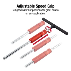 Sunex 2 Piece 1/4 In. And 3/8 In. Dr Adj T-Handle Speed Wrench Set 9727