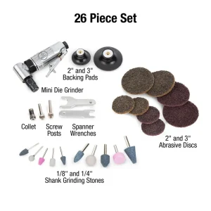 Sunex 1/4 in. Dr. Mini Right Angle Die Grinder Kit SX264K