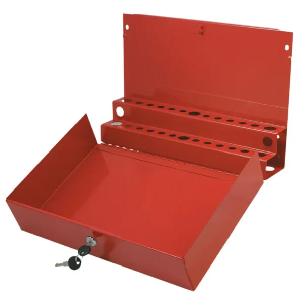 Sunex Large Locking Screwdriver/Pry Bar Holder – Red 8011