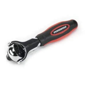 Powerbuilt 3/8 In. Drive Swivel Head Stubby Ratchet 940482