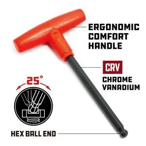 Powerbuilt 10 Piece Metric T-Handle Hex Key Wrench Set 940202