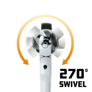Powerbuilt 3/8 In. Drive Compact Swivel Head Ratchet 649941