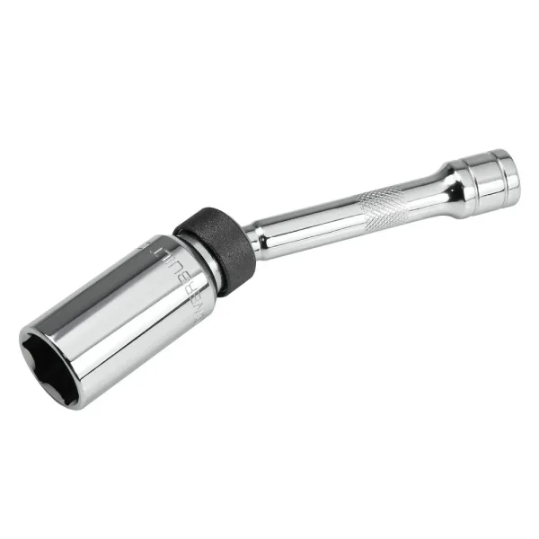 Powerbuilt 3/8 In. Drive x 5/8 In. x 6 In. Magnetic Swivel Spark Plug Socket 641852