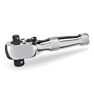 Powerbuilt 1/4 In. and 3/8 In. Drive 72 Tooth Dual Head Stubby Ratchet 640931