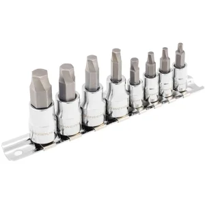 Powerbuilt 8 Piece Zeon SAE Hex Bit Socket Set for Damaged Bolts 240093