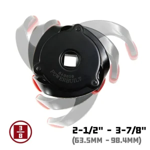 Powerbuilt Oil Filter Wrench Spider (2-1/2-3-7/8) 648659