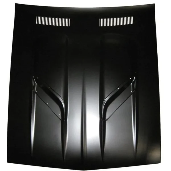 Golden Star Dual Scoops Twin Bulge Hood 1970-74 Plymouth Cuda HO10-704
