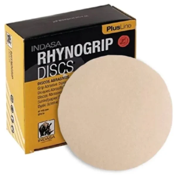 Indasa RHYNOGRIP 6 Inch PLUS LINE Hook and Loop Sandpaper 1061