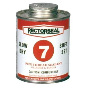 Rectorseal 17432 No. 7 Pipe Thread Sealants, 1 Pint Can, Black (1 Can)