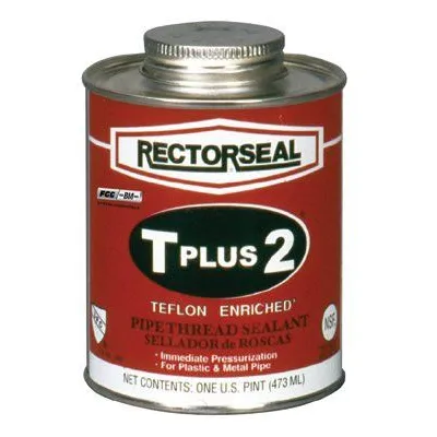 Rectorseal 23431 T Plus 2 Pipe Thread Sealants, 1 Pint Can, White (1 Can)