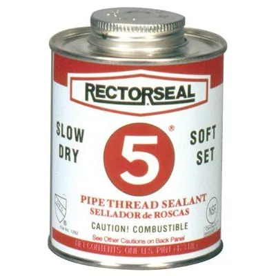 Rectorseal 25300 No. 5 Pipe Thread Sealants, 1 Quart Can, Yellow (1 Can)