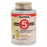 Rectorseal 25631 No. 5 Pipe Thread Sealants, 1/4 Pint Can, Yellow (1 Can)