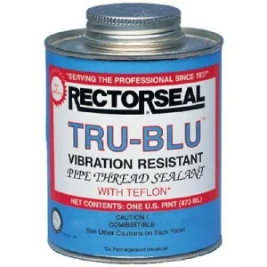 Rectorseal 31431 Tru-Blu Pipe Thread Sealants, 1 Pint Can, Blue (1 Can)