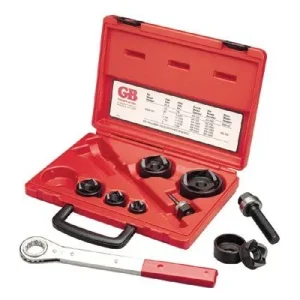 Gardner Bender KOW520 Slug-Out Set with Ratchet Wrench, 1/2″ to 2″ Pipe Size (1 Set)