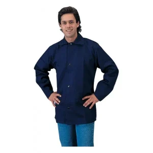 Tillman 6230B 30″ Navy Flame Retardant Welding Jacket (1 Jacket)