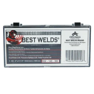 Best Welds Glass Magnifier Plate, 2″ x 4-1/4″, 3 Diopter, Clear | 901-932-145-300