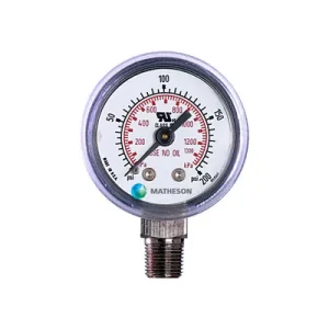 Small Pressure Gauge (Brass)