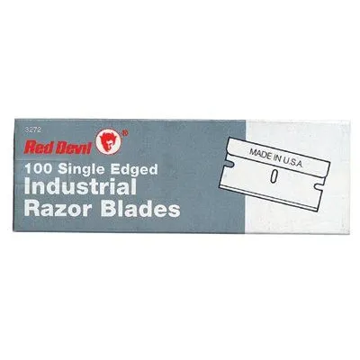 Red Devil 3272 Single Edge Razor Blades, 100 per box (1 Box)
