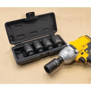 Titan Tools 5 pc. 1/2 in. Dr Deep Impact Socket Set 42806