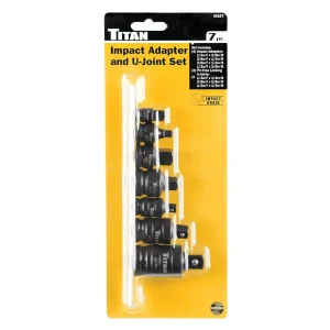 Titan Tools 7 pc. Impact Adapter & U-Joint Set 40167