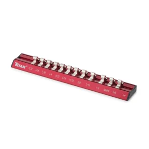 Titan Tools 1/4 in. Drive SAE Magnetic Aluminum Socket Rail 36097