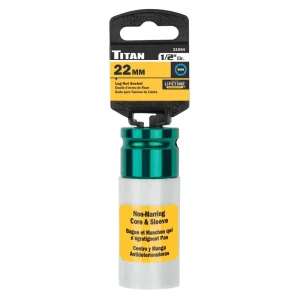 Titan Tools 22 mm 1/2 in. Drive Lug Nut Socket 21094