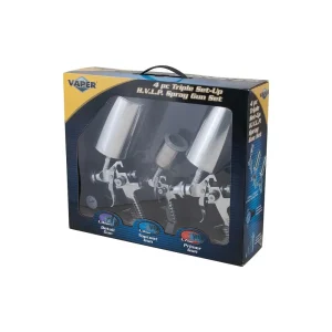 Titan Tools 4 pc. HVLP Triple Setup Spray Gun Kit 19220