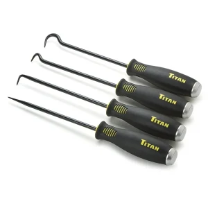 Titan Tools 4 pc. Jumbo Bolstered Pick and Hook Set 17224