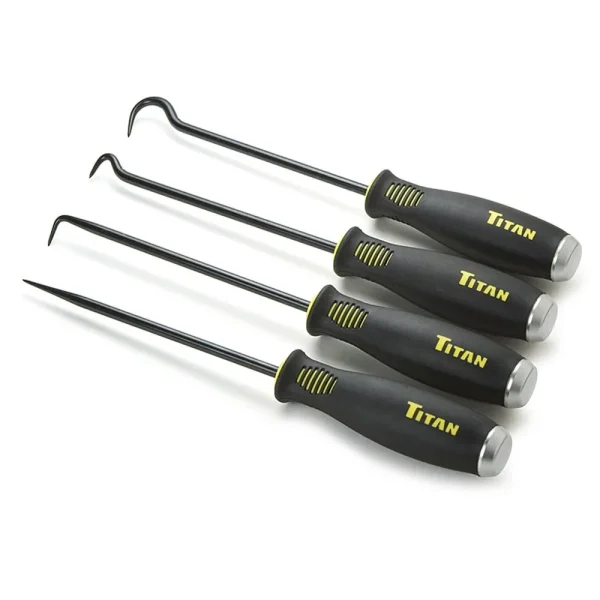 Titan Tools 4 pc. Jumbo Bolstered Pick and Hook Set 17224