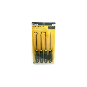 Titan Tools 4 pc. Jumbo Bolstered Pick and Hook Set 17224