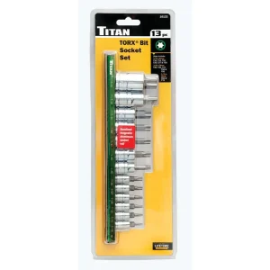 Titan Tools 13 pc. Torx® Bit Socket Set 16122