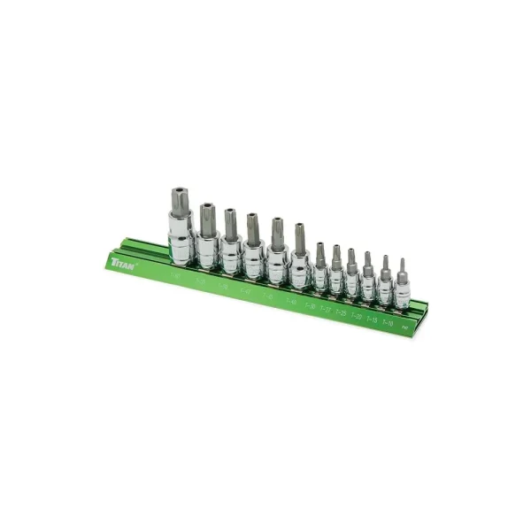 Titan Tools 12 pc. Tamper Resistant Torx® Bit Socket Set 16121