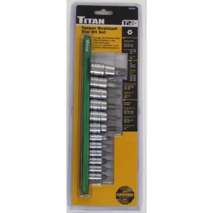 Titan Tools 12 pc. Tamper Resistant Torx® Bit Socket Set 16121