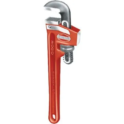 Ridgid 31395 Cast Iron Pipe Wrenches, Alloy Steel Jaw, 10 in (1 EA)