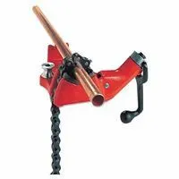 Ridgid 40195 Top Screw Bench Chain Vises, 1/8 in – 4 in Pipe Cap 1 EA
