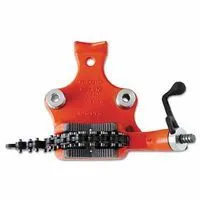 Ridgid 40210 Top Screw Bench Chain Vises, 1/4 in – 6 in Pipe Cap 1 EA