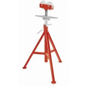 Ridgid 56672 Roller Head Pipe Stand, High, 32″-55″ High, 12″ Pipe Cap, 1000 Max Weight, RJ-99 1 EA
