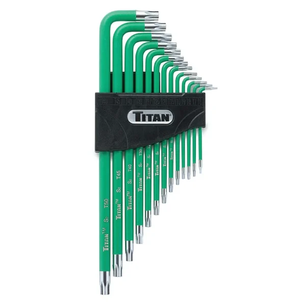 Titan Tools 13 pc. Tamper Resistant Star Extra Long Key Set 12715