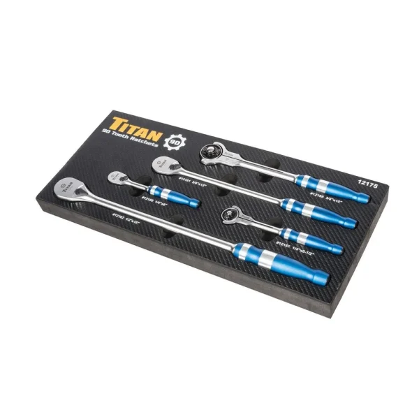 Titan Tools 5 pc. 90 Tooth Ratchet Set 12175