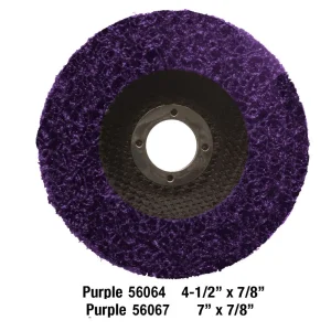 Gemtex Abrasives Strip Away Disc 7 in. Purple 56067
