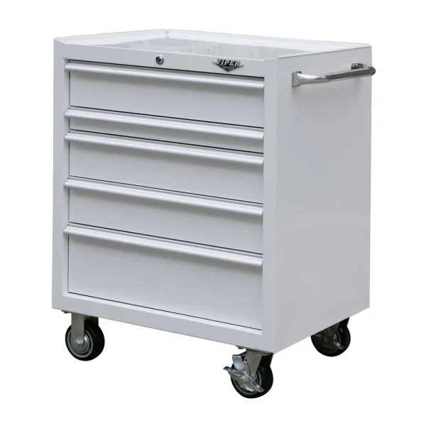 Viper Tool Storage 30 in. W x 41 in. H 5-Drawer 18G Steel Rolling Cabinet White V300541WHR