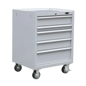 Viper Tool Storage 30 in. W x 41 in. H 5-Drawer 18G Steel Rolling Cabinet White V300541WHR