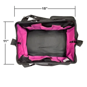 The Original Pink Box 15 in. Canvas Tool Bag Pink PB15TB