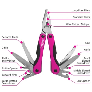 The Original Pink Box 14 in-1 Multi-Tool Pink PB14MT