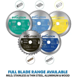Evolution 8-1/4 In. Mild Steel Cutting Blade, 1 In. Arbor M210TCT-50CS