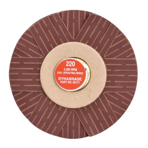 Dynabrade 4 in. Dia. 220 Grit A/O Spindle-Mount Sanding Star 93171