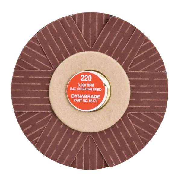 Dynabrade 4 in. Dia. 220 Grit A/O Spindle-Mount Sanding Star 93171