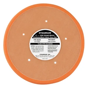 Dynabrade 8 in. Dia. Non-Vacuum Disc Pad Hook-Face Short Nap 56236